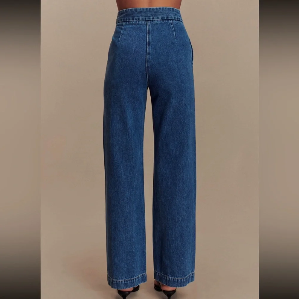 Meshki Wide Leg Denim Jeans - Picture 2 of 8